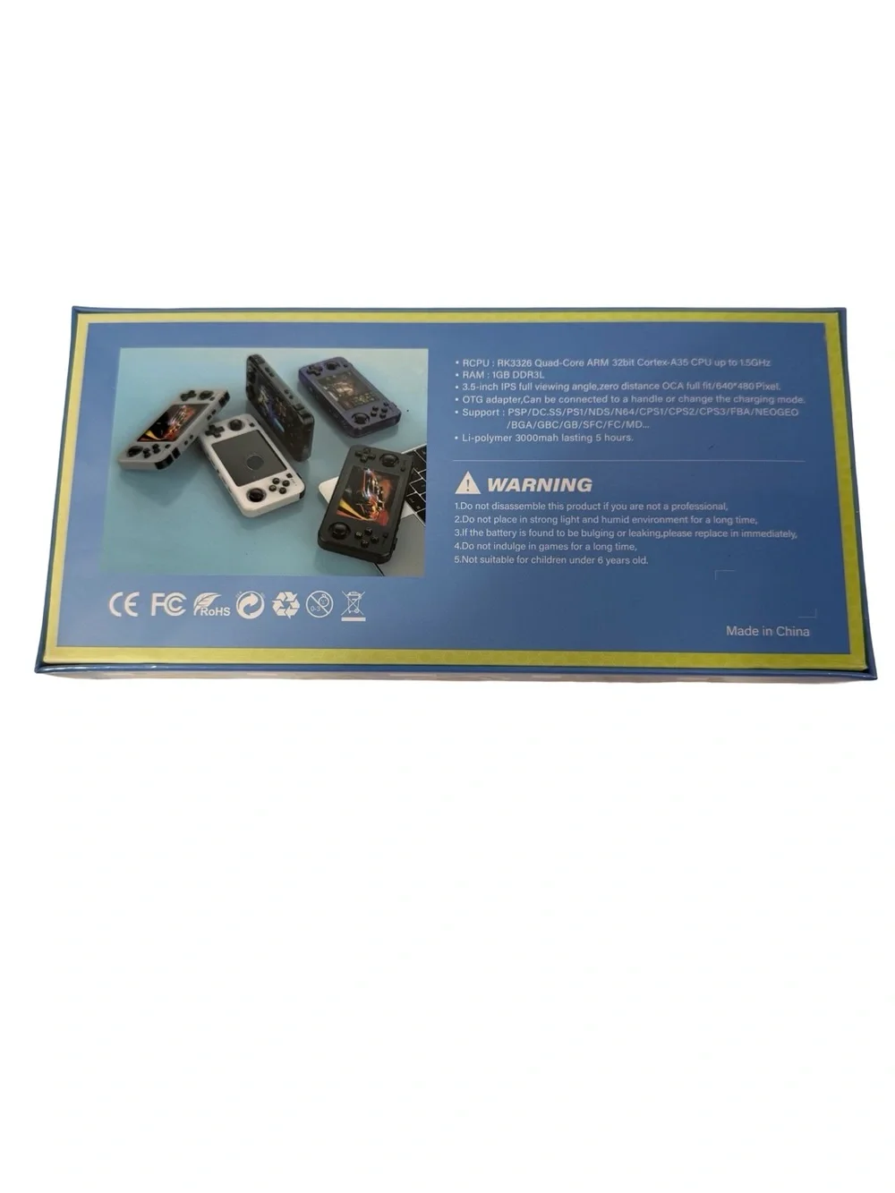 R36H Portable Handheld Game Console - Purple